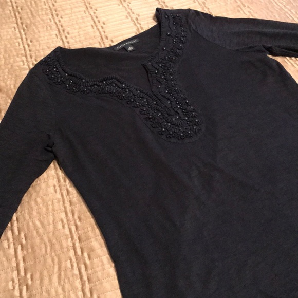Banana Republic top, black cotton, size S - Picture 1 of 7